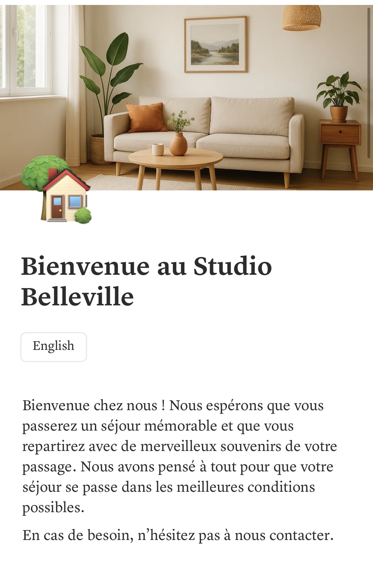 Accueil du guide Welcards